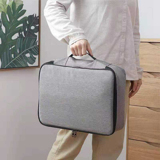 Waterproof Portable Document Organizer Bag with Number Lock