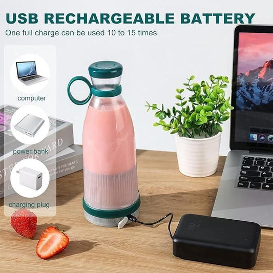 FreshGo™ Portable Rechargeable Juicer Bottle | USB Mini Blender for Fresh Juices & Smoothies