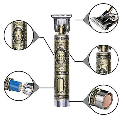 TrimX™ Vintage T9 Professional Hair & Beard Trimmer | Cordless Precision Grooming Kit