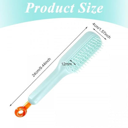 Anti Static Massage Comb with Self Cleaning For Men and women, Retractable Rotary Lift Self-Cleaning Brush, Women's Hair Styling tool