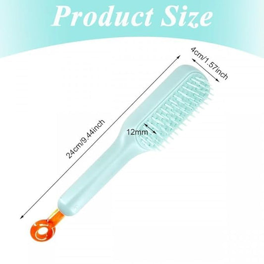Anti Static Massage Comb with Self Cleaning For Men and women, Retractable Rotary Lift Self-Cleaning Brush, Women's Hair Styling tool