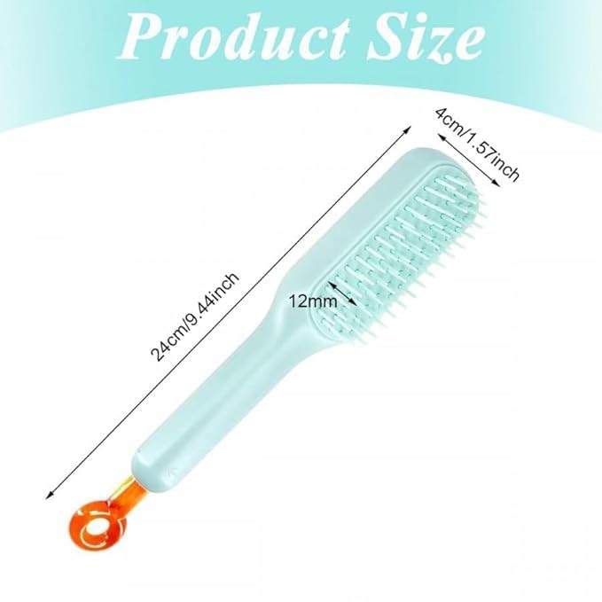 Anti Static Massage Comb with Self Cleaning For Men and women, Retractable Rotary Lift Self-Cleaning Brush, Women's Hair Styling tool