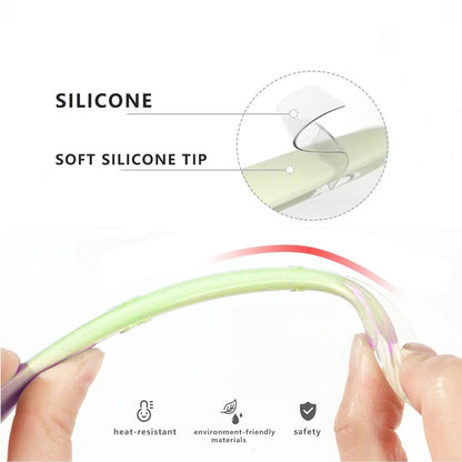 Soft Silicone Gel Tip Baby Infant Feeding Training Spoon