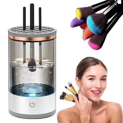 Electric Makeup Brush Cleaner & Dryer |  Spin Clean in 30 Seconds