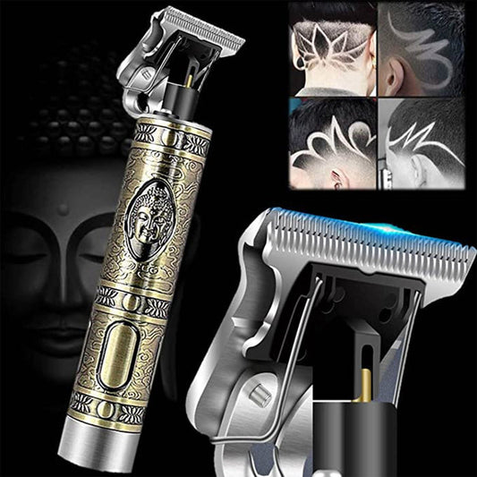 TrimX™ Vintage T9 Professional Hair & Beard Trimmer | Cordless Precision Grooming Kit