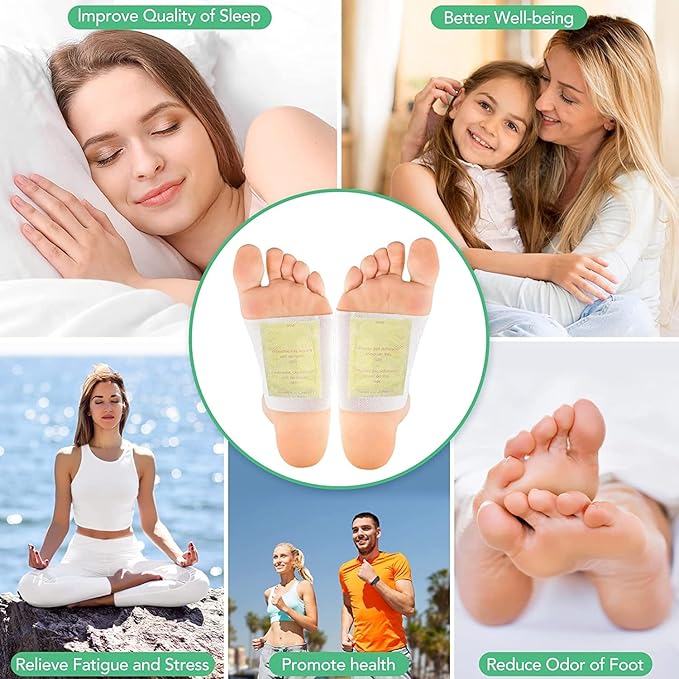VitaSole™ Overnight Wellness Foot Pads (10 Pack) | Premium Self-Adhesive Night Care Patches